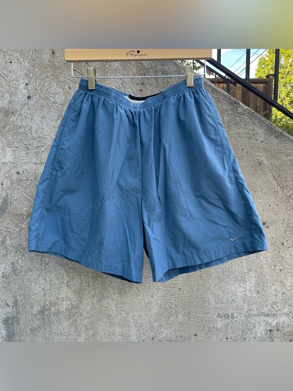 Light blue y2k Nike running shorts men’s large